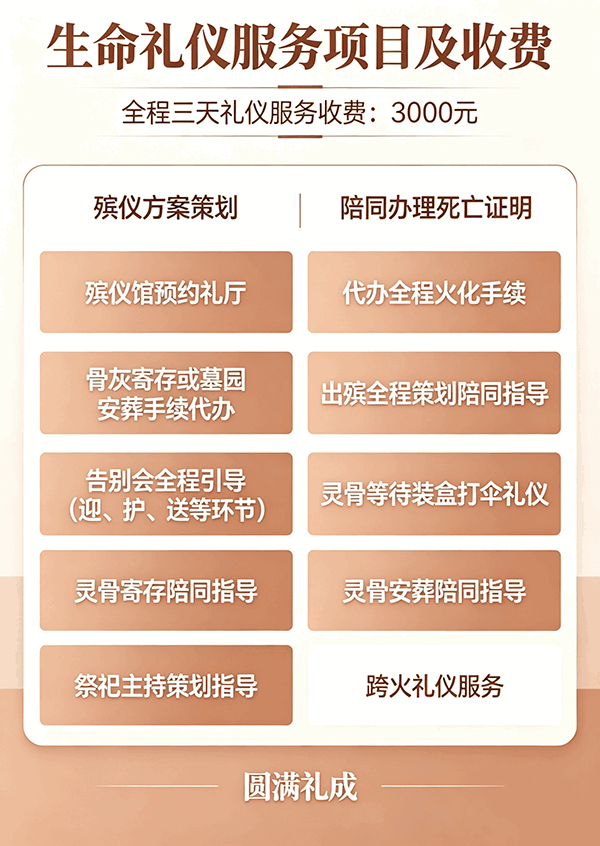 全程三天礼仪服务