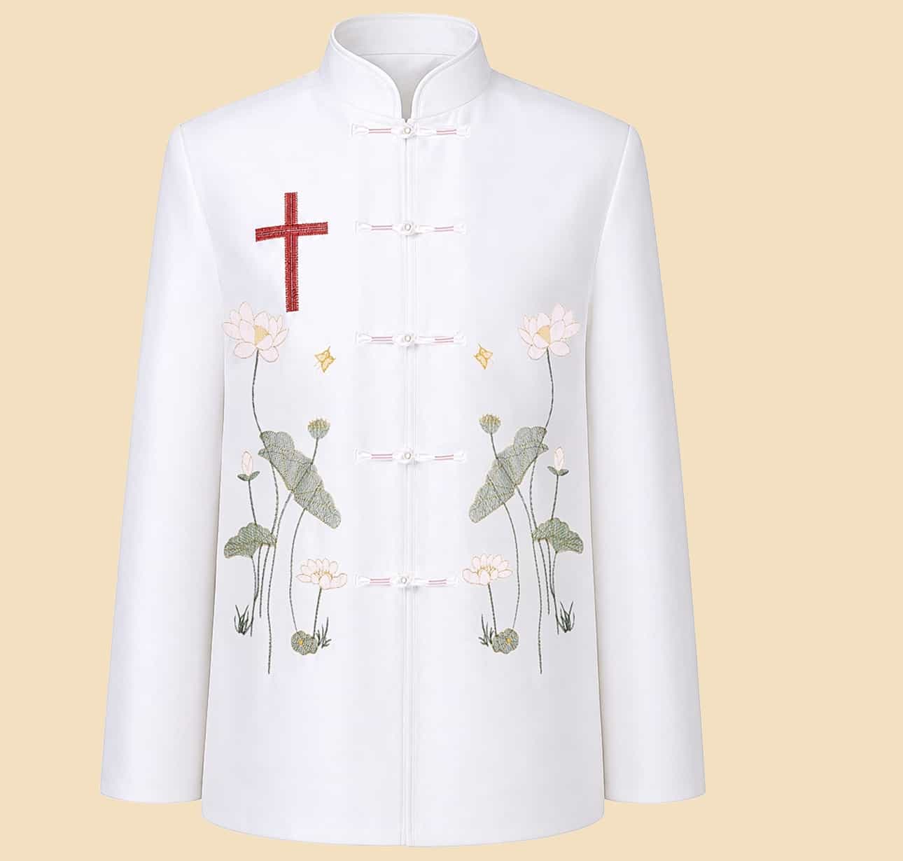 莲开见主女式女士基督教服装C-D0001